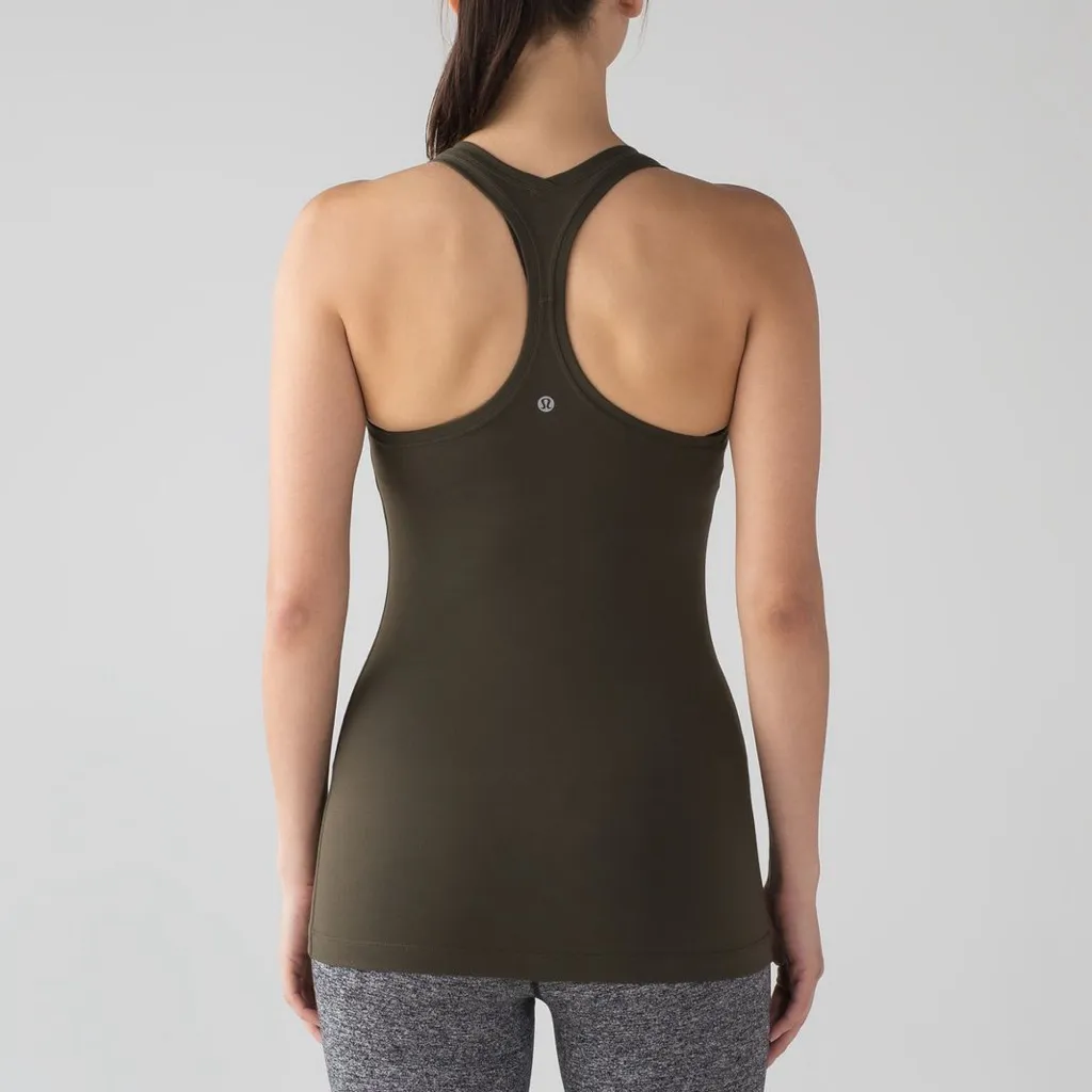 Lululemon Cool Racerback II in Dark Olive - Image 2