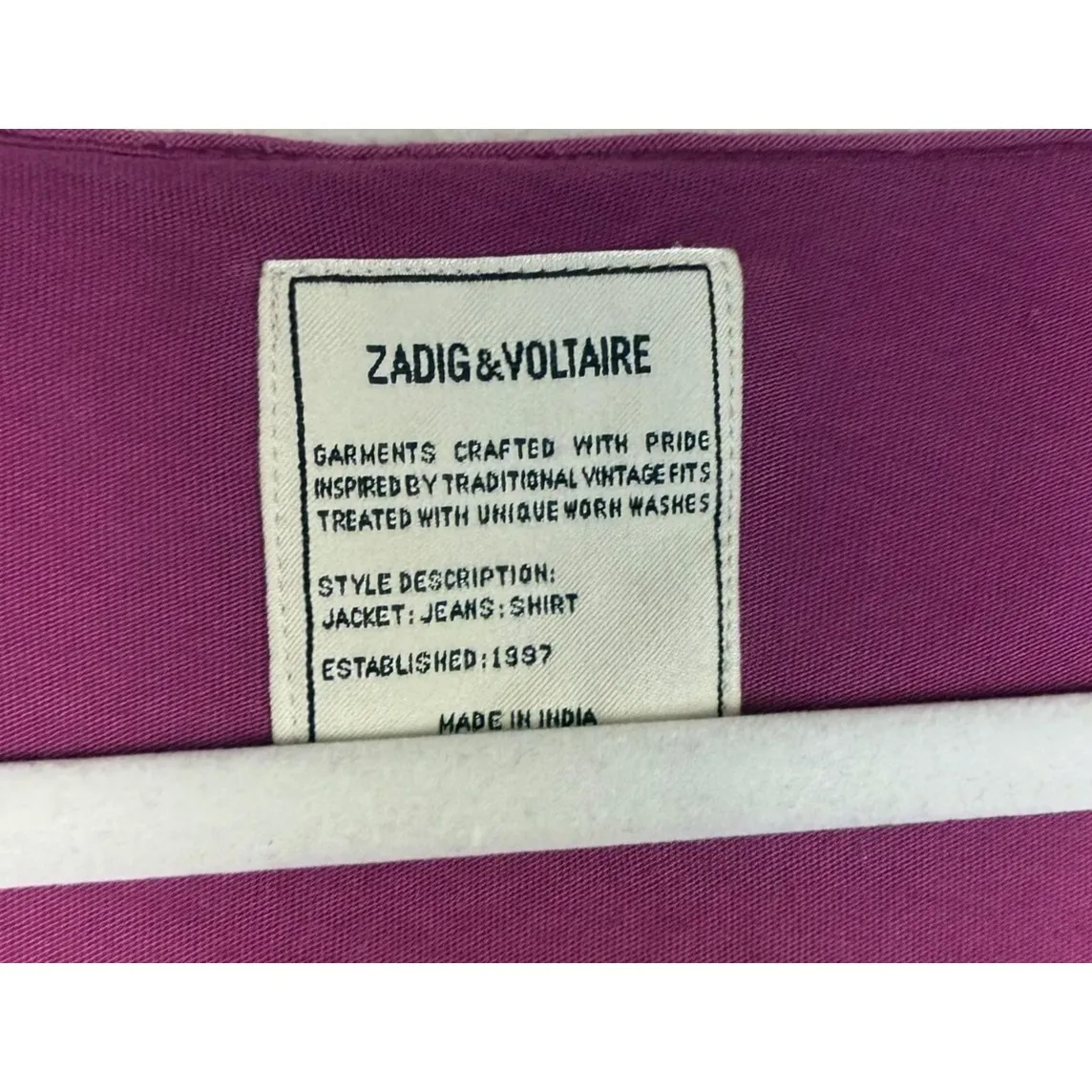 Zadig & Voltaire Shirt Womens Small Malibu Multicolor Ombre Graphic T Y2K Urban - Image 4