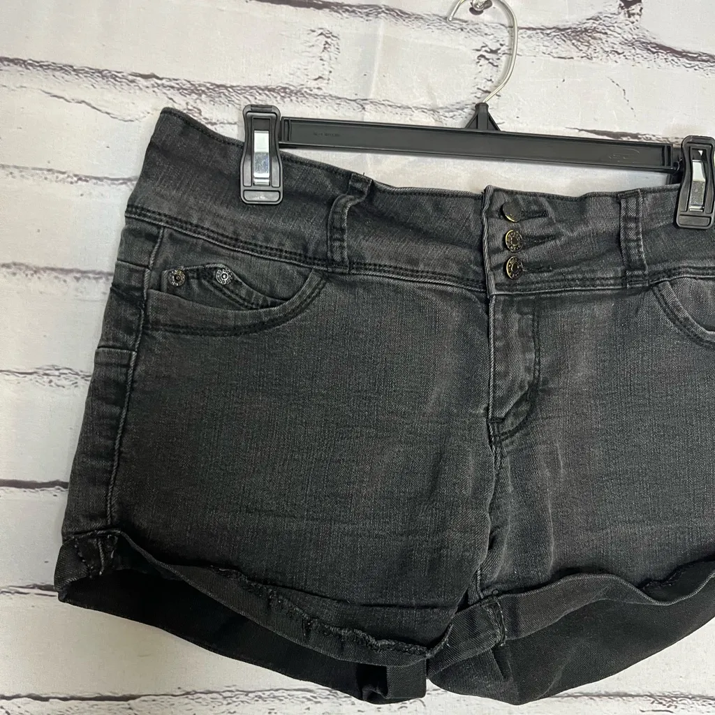 Vintage 90s Guess Jean Shorts Womens 32 High Rise Mom Core USA Button Fly Y2K - Image 3