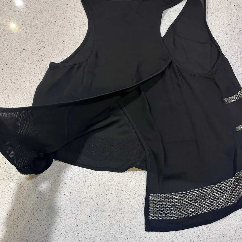 Bebe Top Womens Sequin Sleeveless Tank Y2k - Image 6