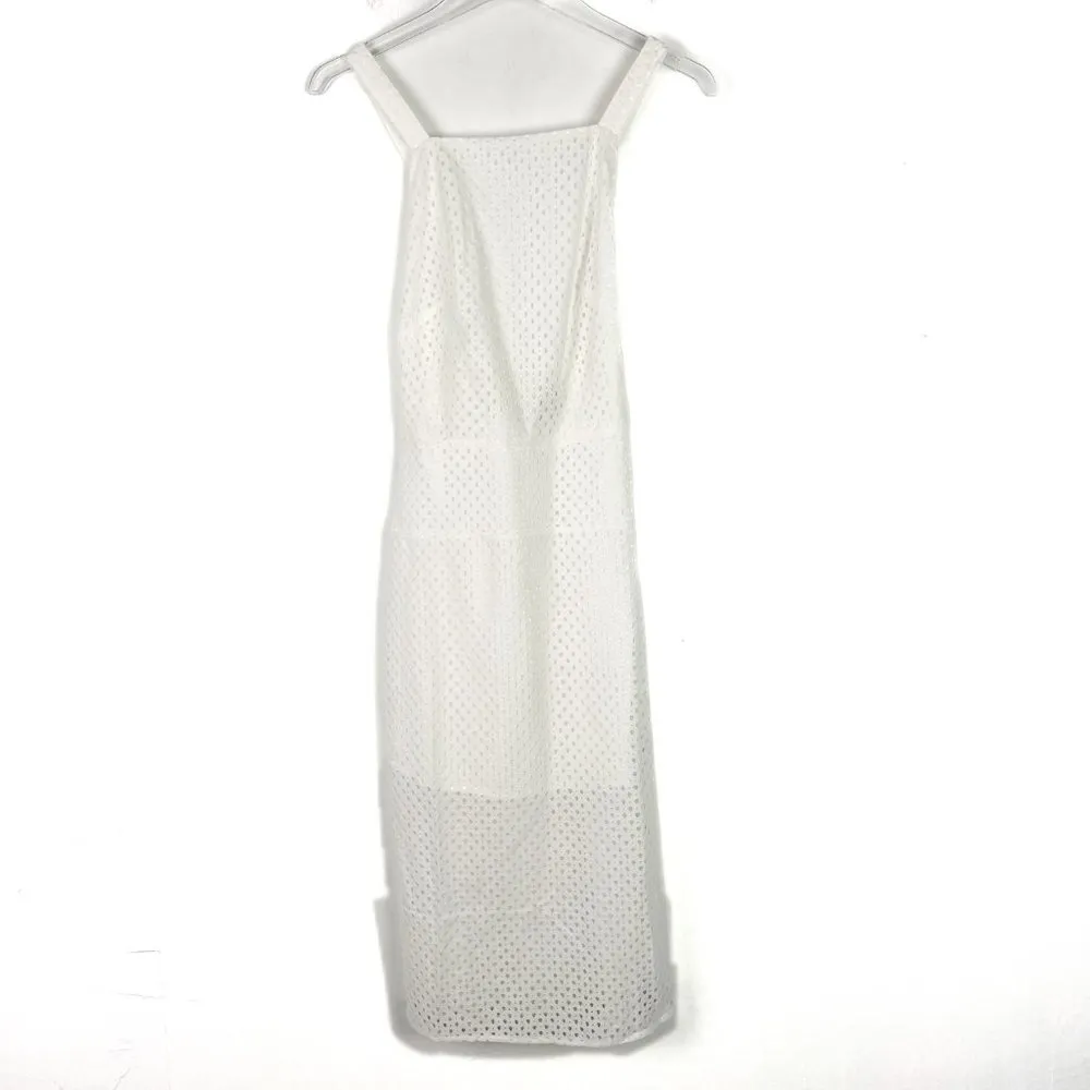 NWT Line & Dot Spring Life Apron Dress Eyelet Criss Cross Back Size Medium M NEW - Image 2