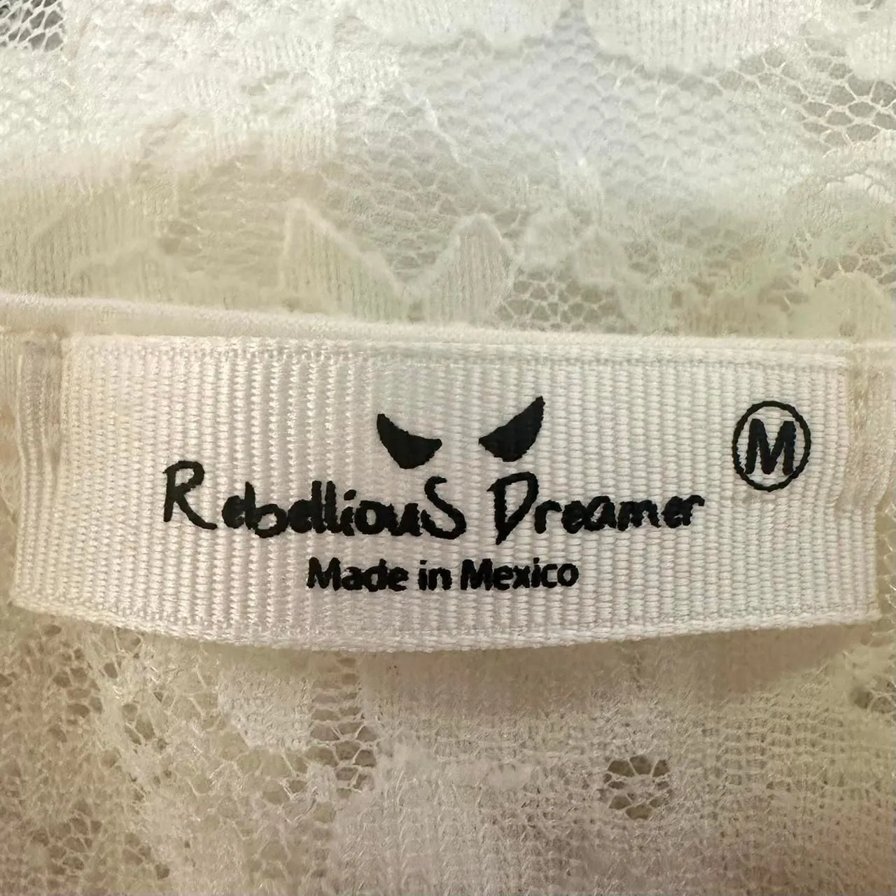 REBELLIOUS DREAMER NWT White Lace Layered Camisole Top Womens M Coquette Y2K Size M - Image 6