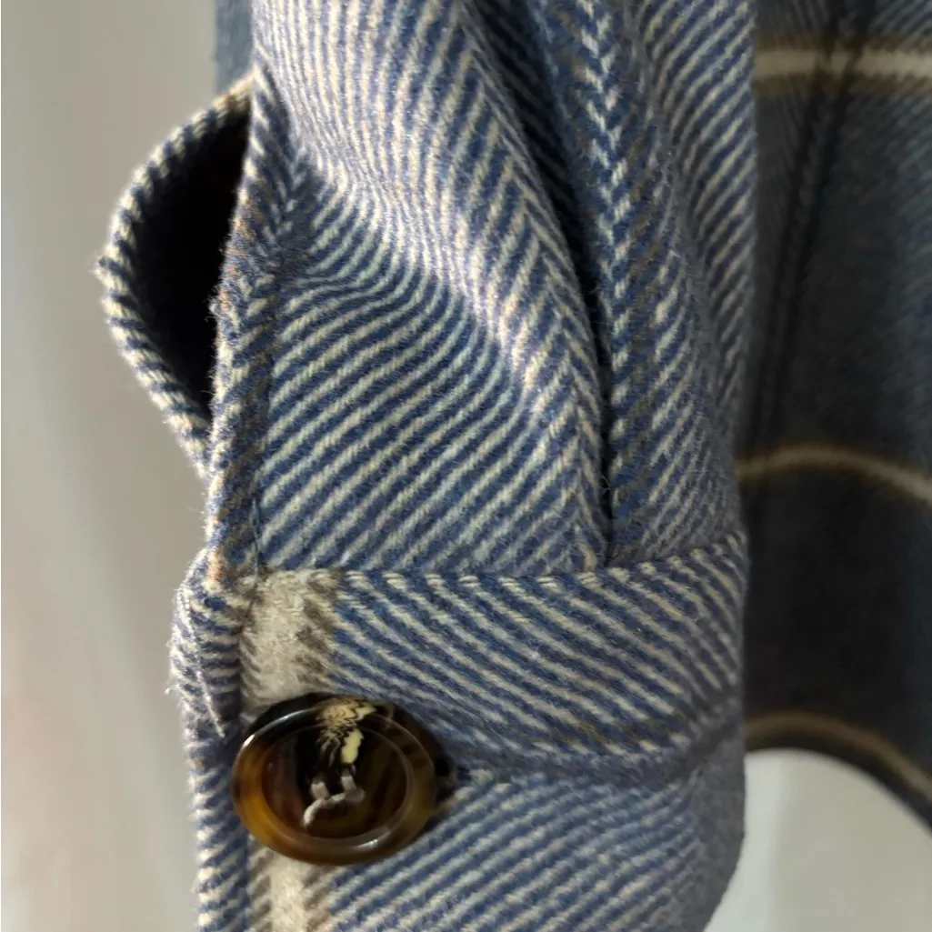 Jason Maxwell Blue Plaid Utility Jacket - Image 5