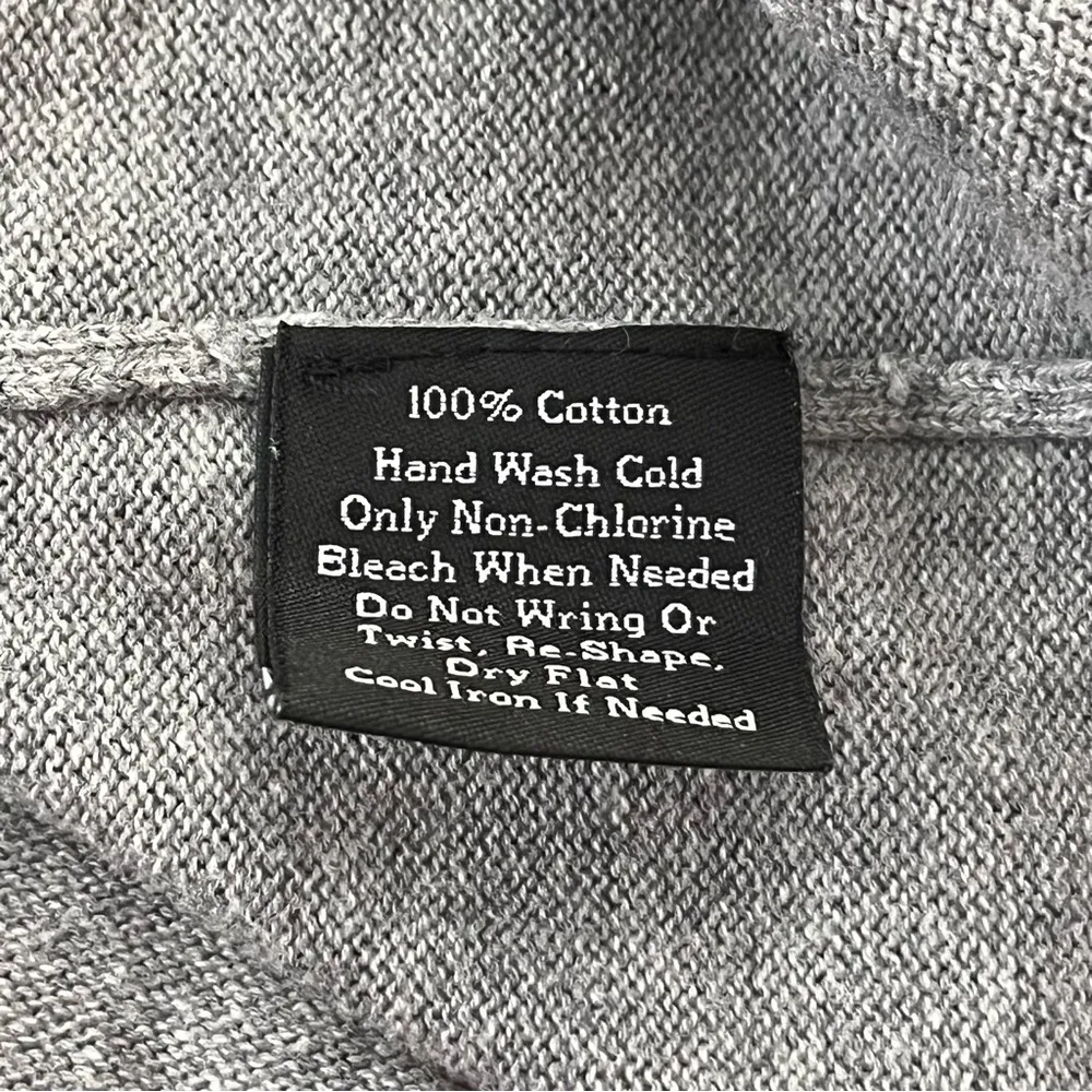 Rock & Republic Distressed Open Knit Cropped Pullover Sweater Gray XS - Image 7