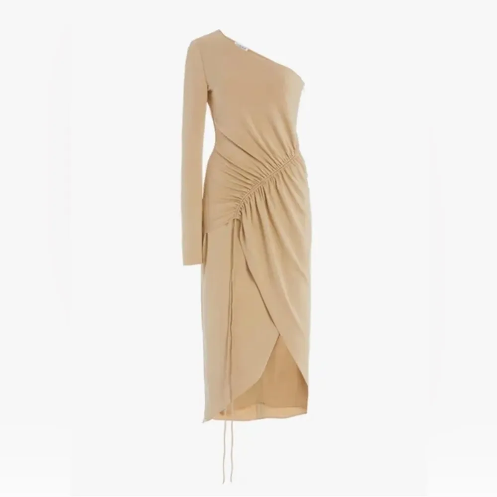 Cushnie One Shoulder Matte Jersey Dress Size 4 - Image 3