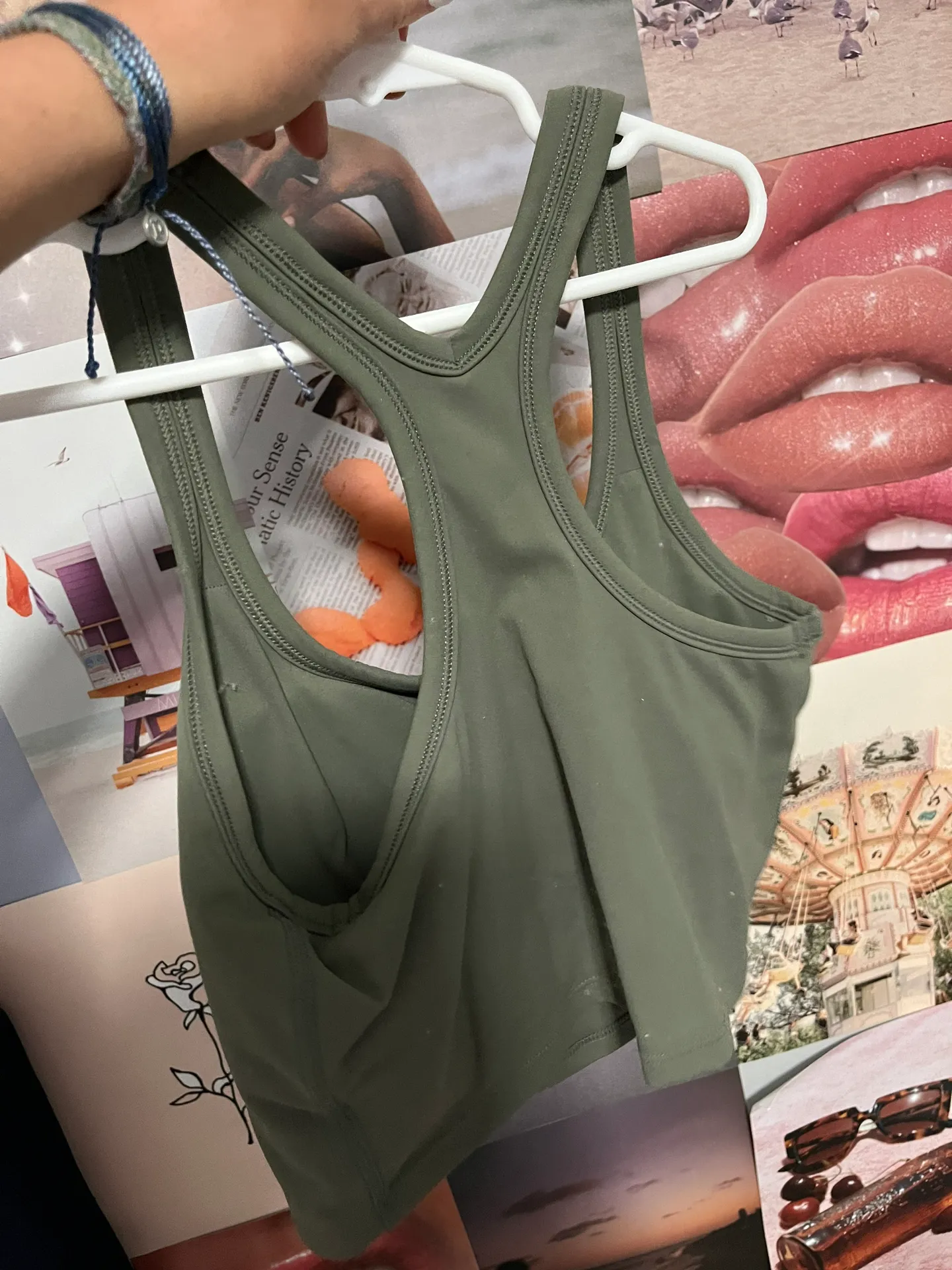 Green Athletic Tank Top - Image 2