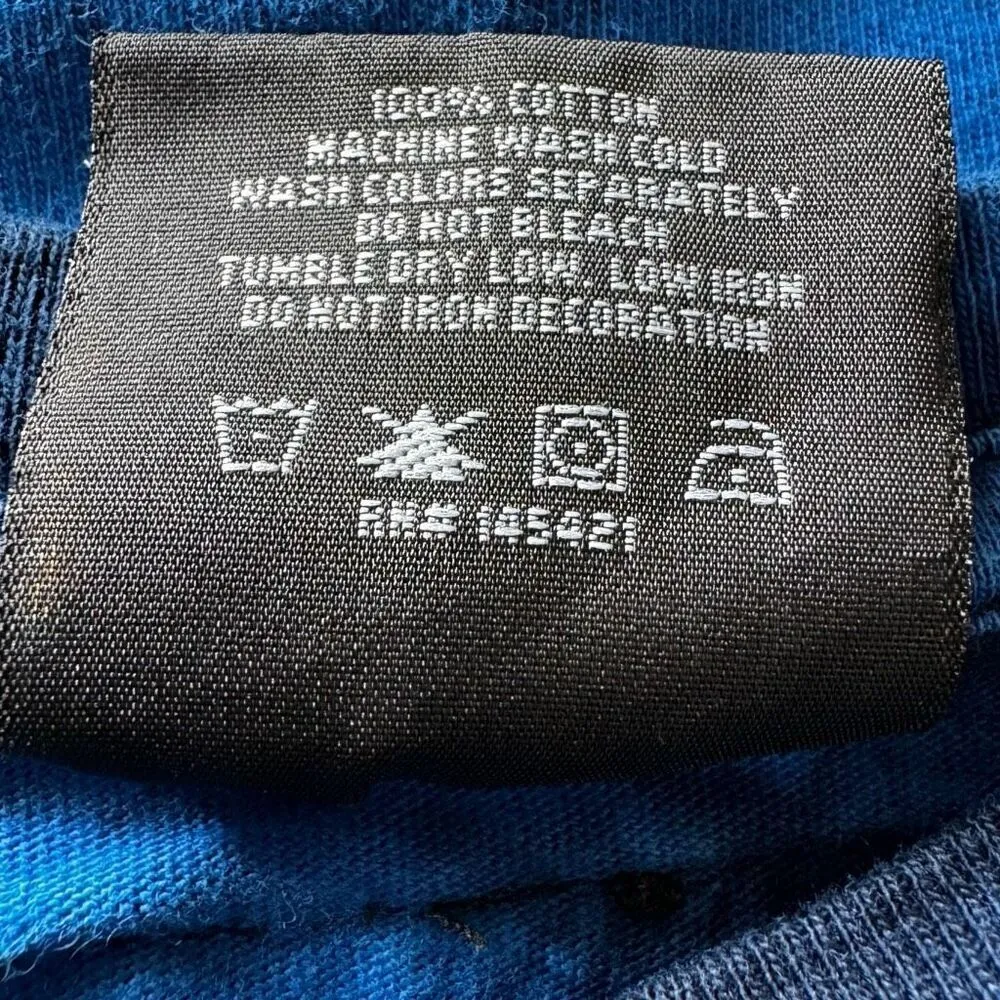 Cross Colours x Tupac Shakur All Smiles Blue Tie Dye T - Image 7