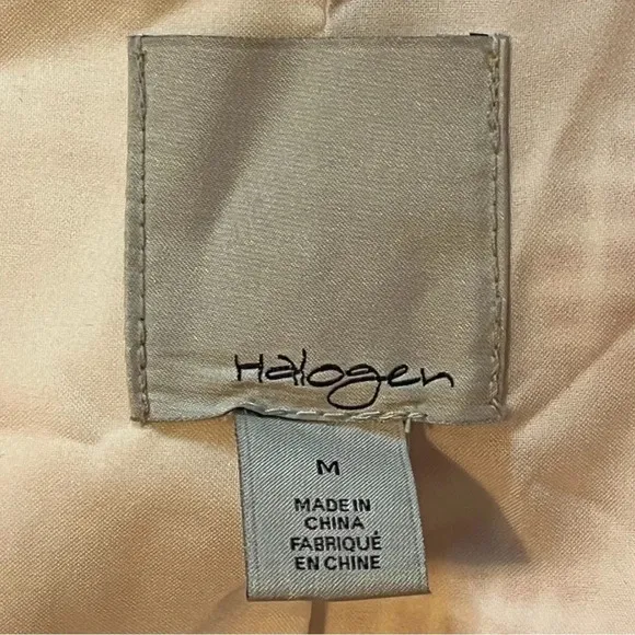 HALOGEN PINK WHITE CHECKED CROPPED ZIP UP BLAZER LINED POCKETS WOMEN SIZE MEDIUM - Image 10