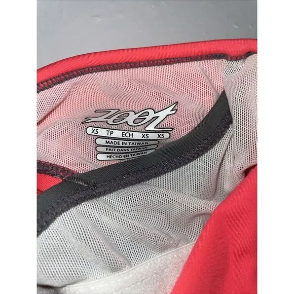 Zoot Sports Size XS Pink Grapefruit Performance Tri Racerback Tank‎ Shirt Top - Image 6