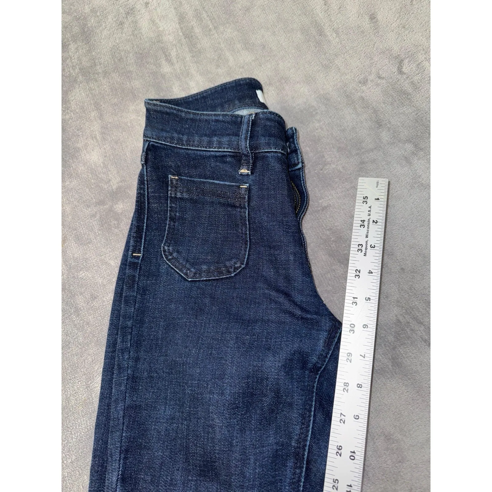 KanCan Women's Wide Leg Stretch Denim Dark Wash Jeans Blue Size 25 - Image 8