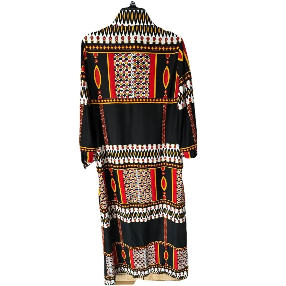 Vintage 1960s Dress Dayton’s Made in the British Crown Colony of Hong Kong Sz 16 Orange - Image 8