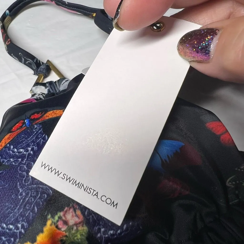 Swiminista X Christian Lacroix Butterfly on Parade Print Bikini Top - Image 6