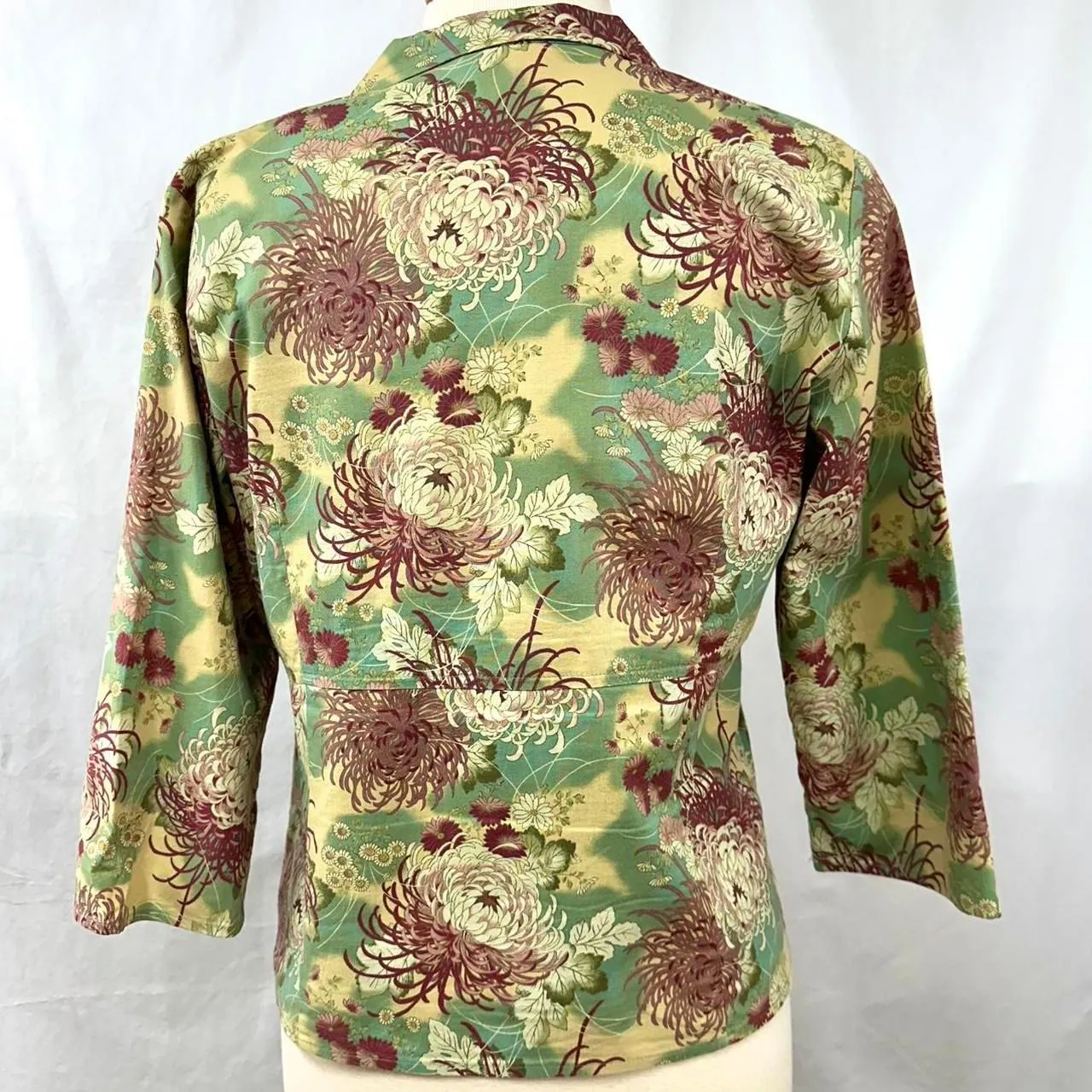 MONTEREY BAY 90s Vintage Green Pink Floral Jacket‎ Womens PM Cottage Fairy Retro Size undefined - Image 5
