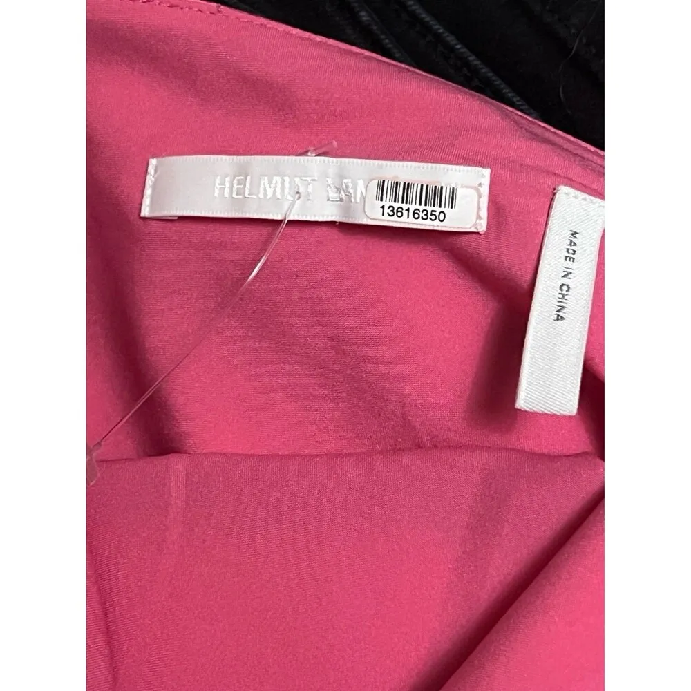 Helmut Lang hot pink fuschia satin slip sash tank - Image 6