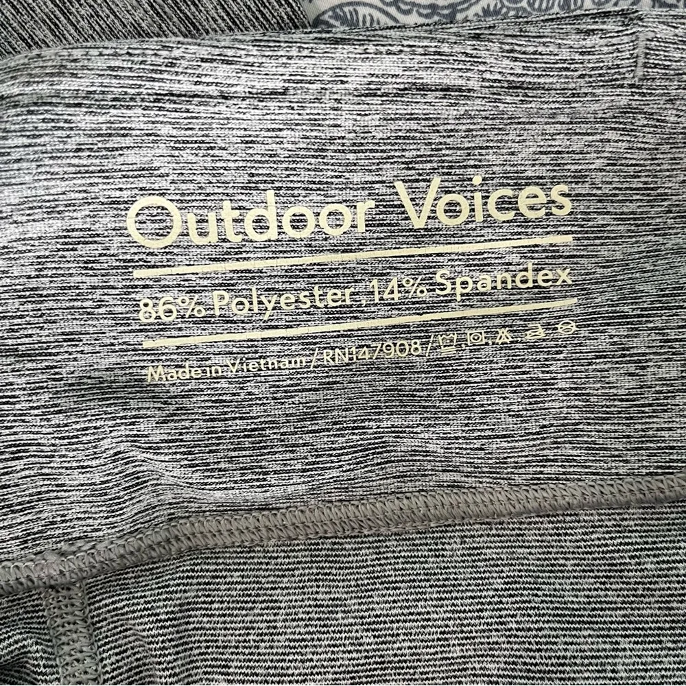Outdoor Voices gray grey heathered leggings size small yoga pilates running hike - Image 3