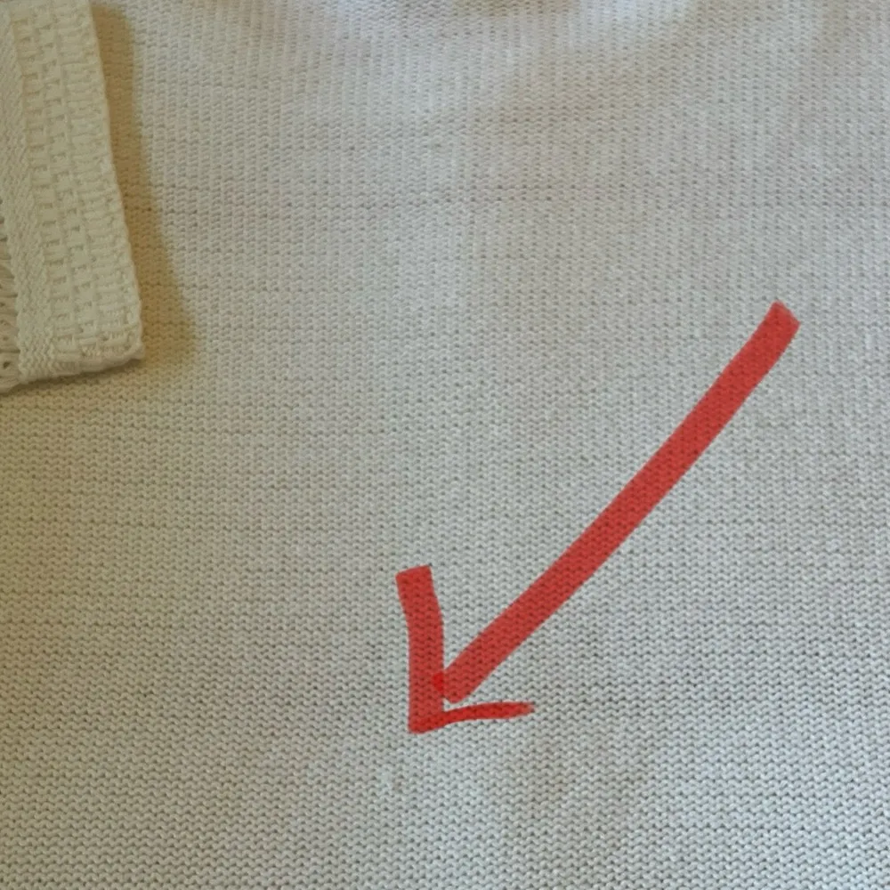 Long Sleeve White Lightweight Sweater Size L Large - Image 8