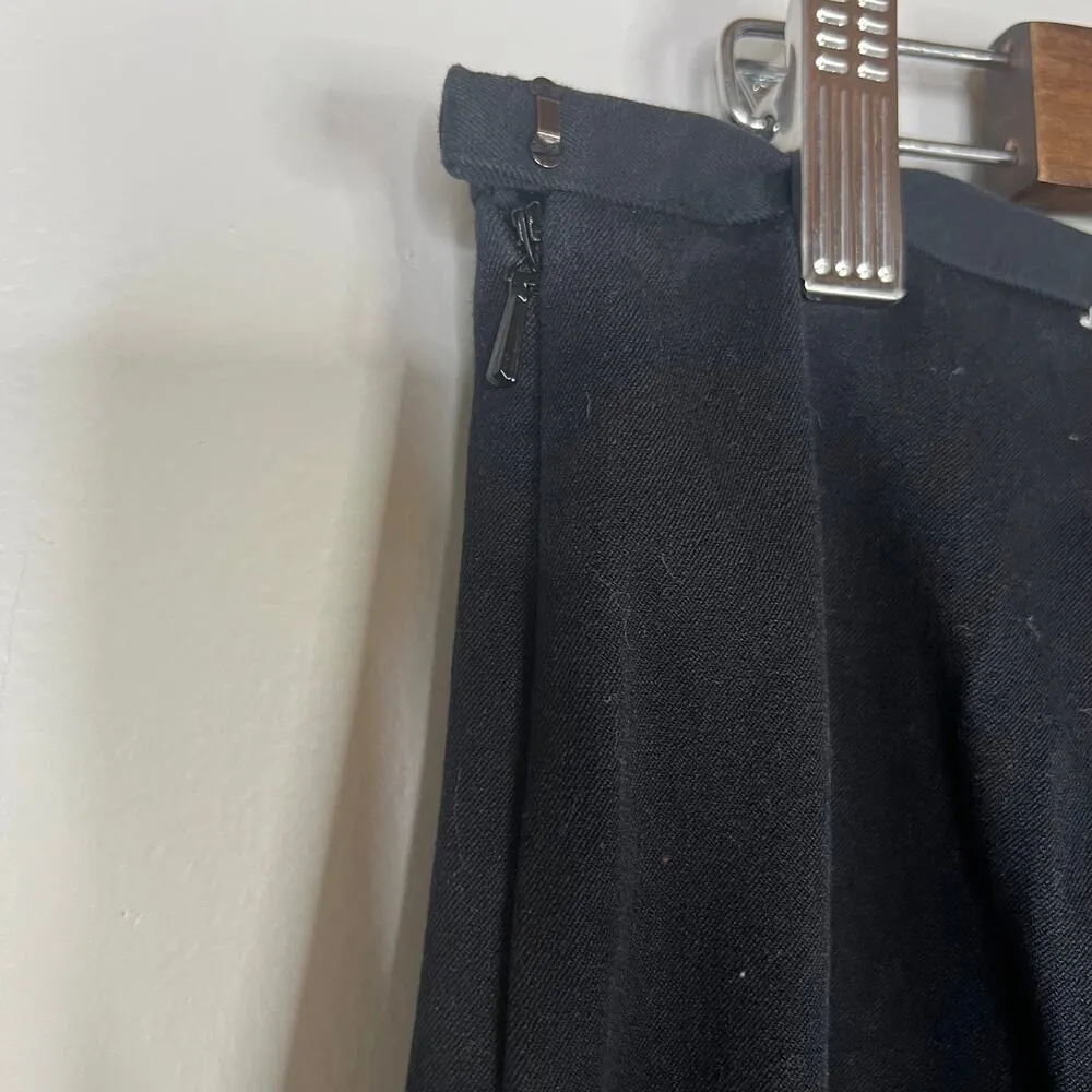 J McLaughlin Black Classic Straight Leg Cotton Blend Dress Pant Size Zip Sz 12 - Image 8