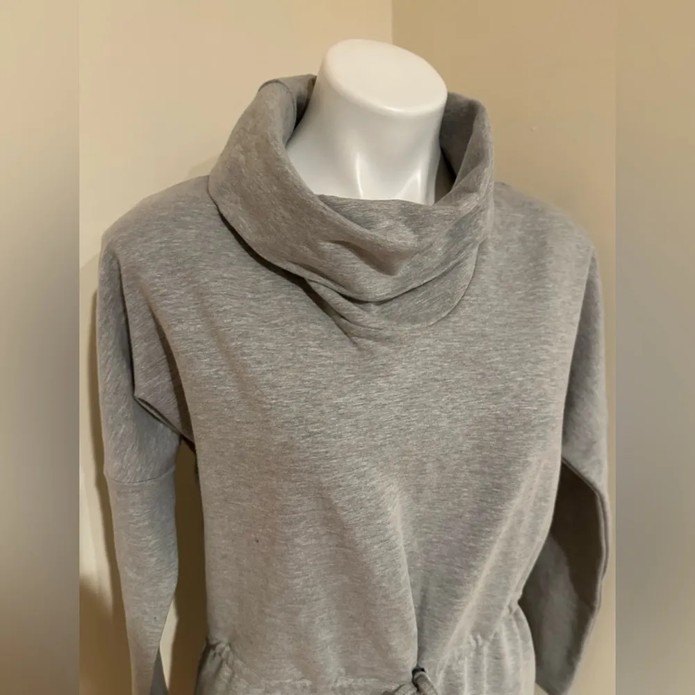 Nife Gray Sweater Dress With Draw String Waist Tie. Active Sport. Sz XXL… - Image 3