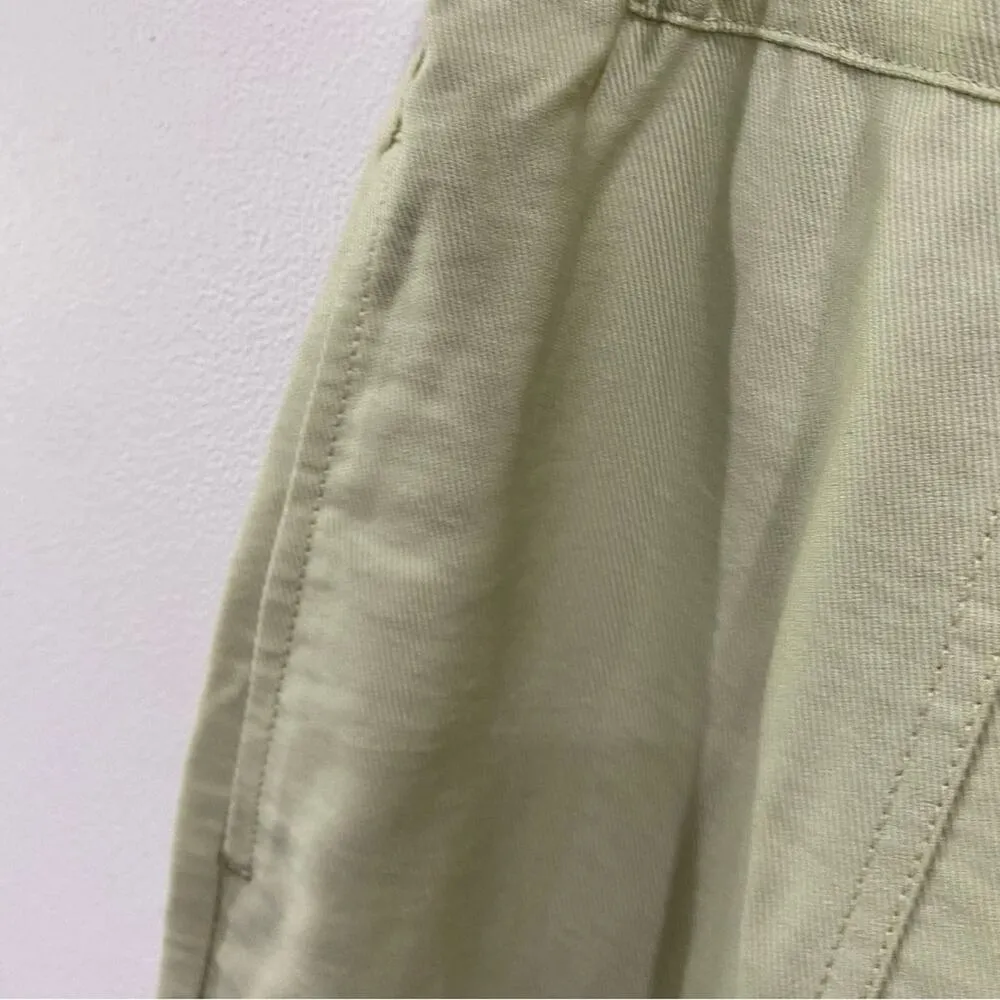 Madewell Tapered Huston Comfort Pull-On Crop Pants Green NWT Size M - Image 7