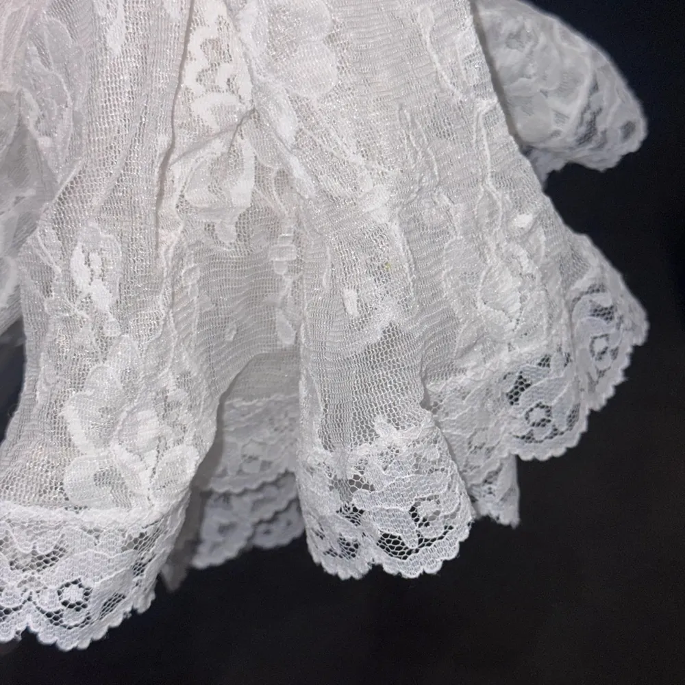 Vintage Hanky Panky White Cotton Slip Dress Size Small to Medium - Image 4