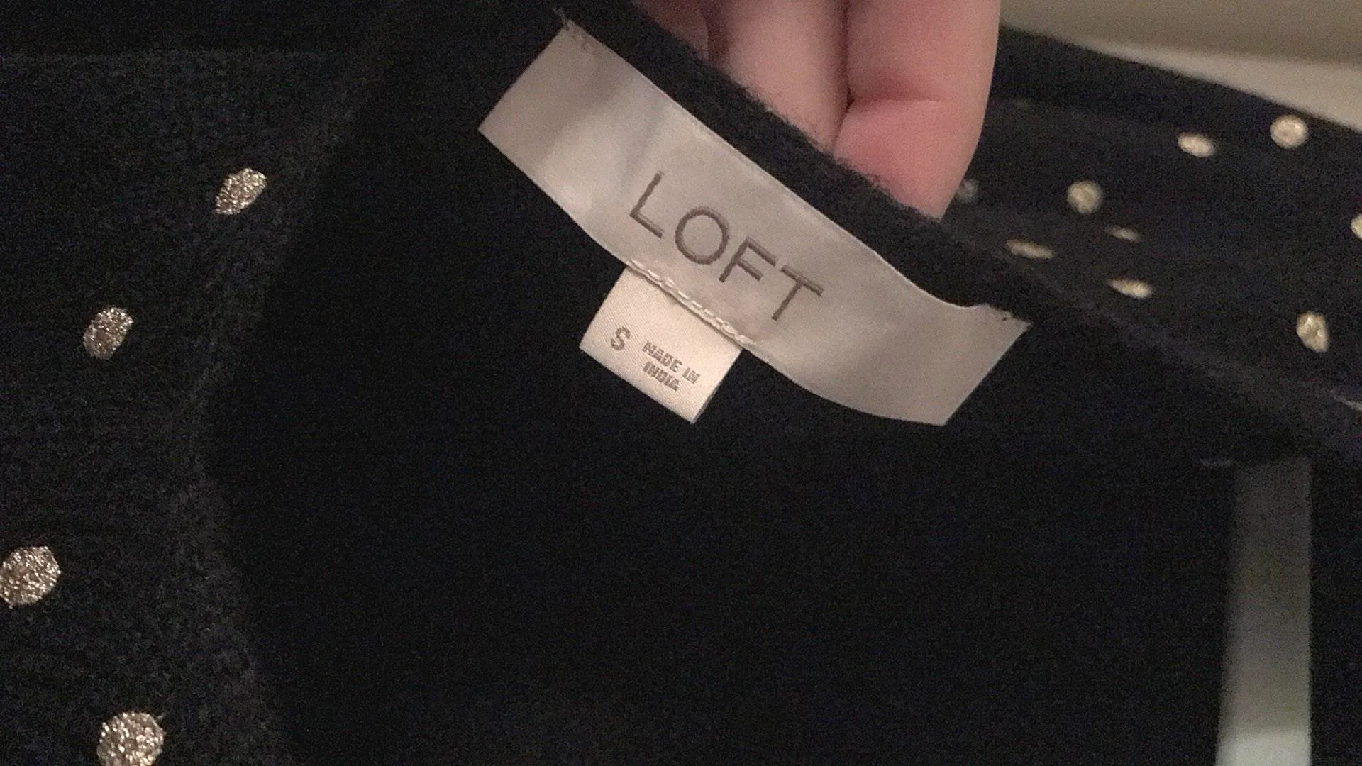 Black And Gold Polka Dot Sweater s - Image 8