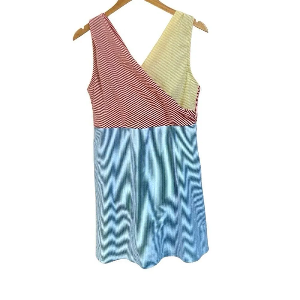 Lands end NWOT bathing suit dress yellow blue red lined size 14 - Image 2