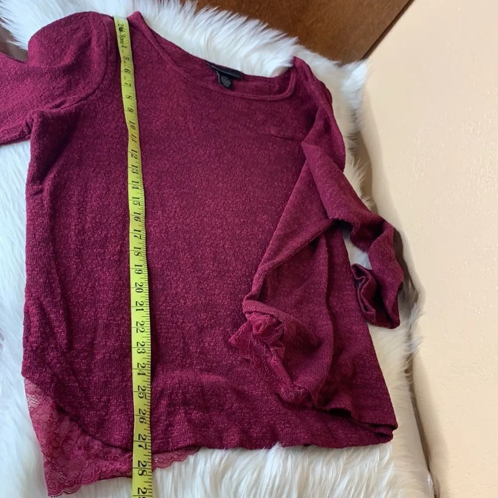 Lane Bryant Long Sleeve Blouse With Lace Detail Size 18/20 - Image 9