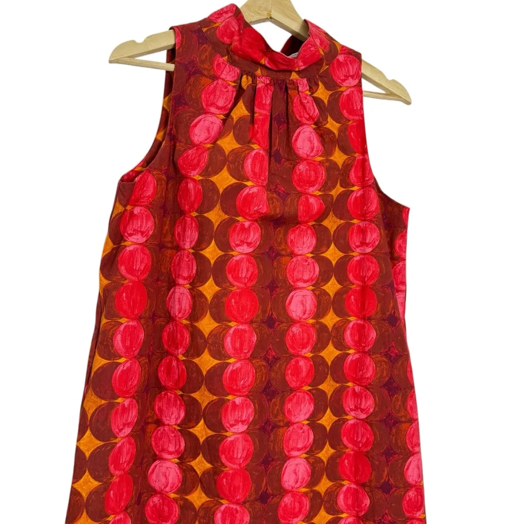 Frances Valentine Carlyle Mockneck Sleeveless Maxi Dress Vintage Style Pink Size M - Image 10