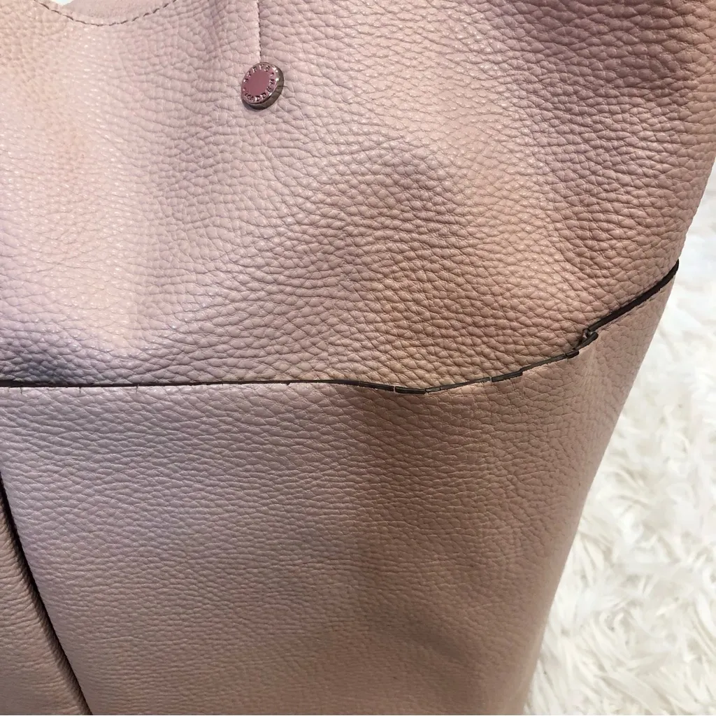 Steve Madden‎ Faux Leather Tote Bag Blush Pink - Image 7