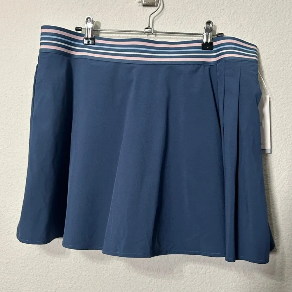 NEW Johnny Was Calme Endurance Pleated Tennis Skirt Blue $98 Size 2XL Curvy - Image 8
