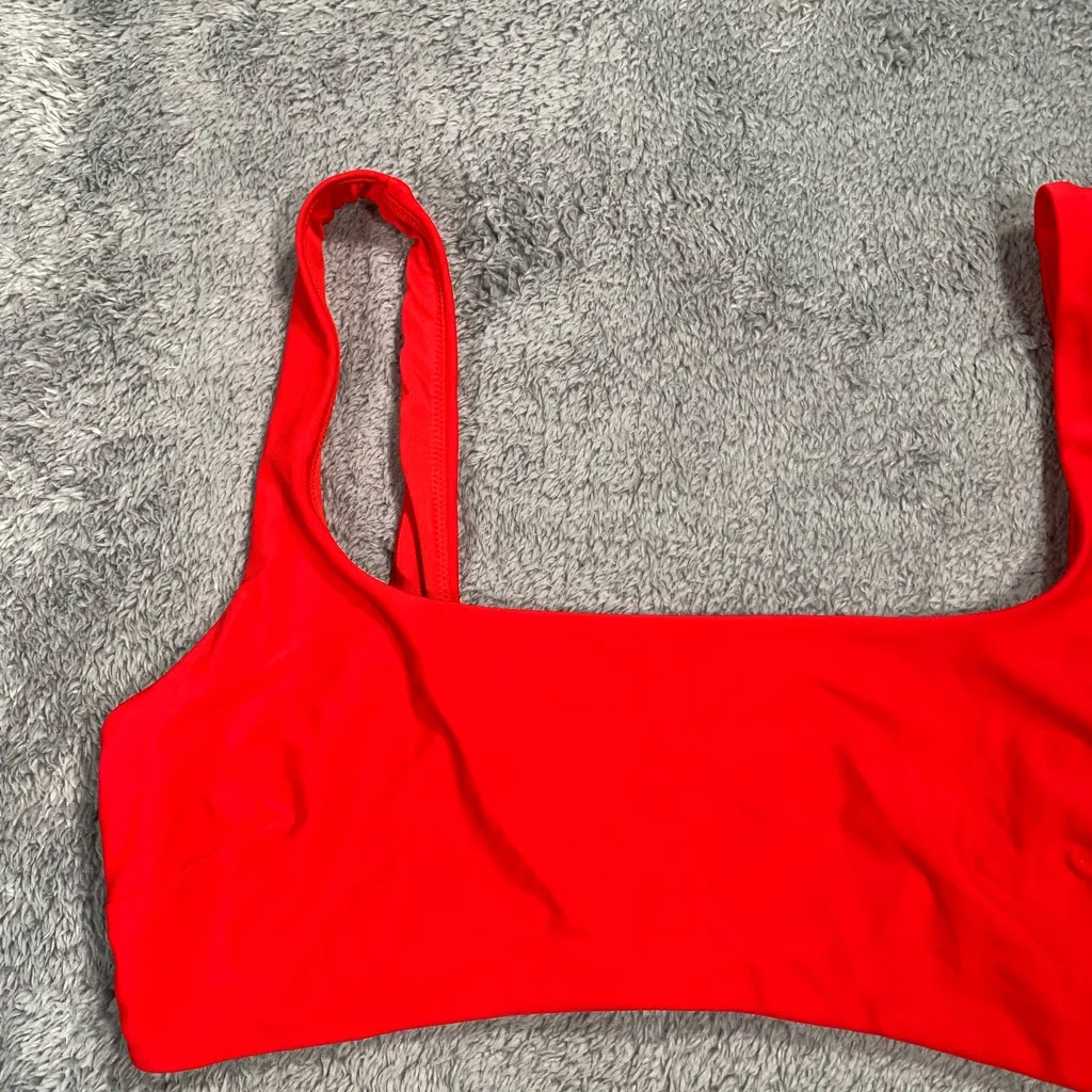 Aerie swimsuit top scoop red XL - Image 2