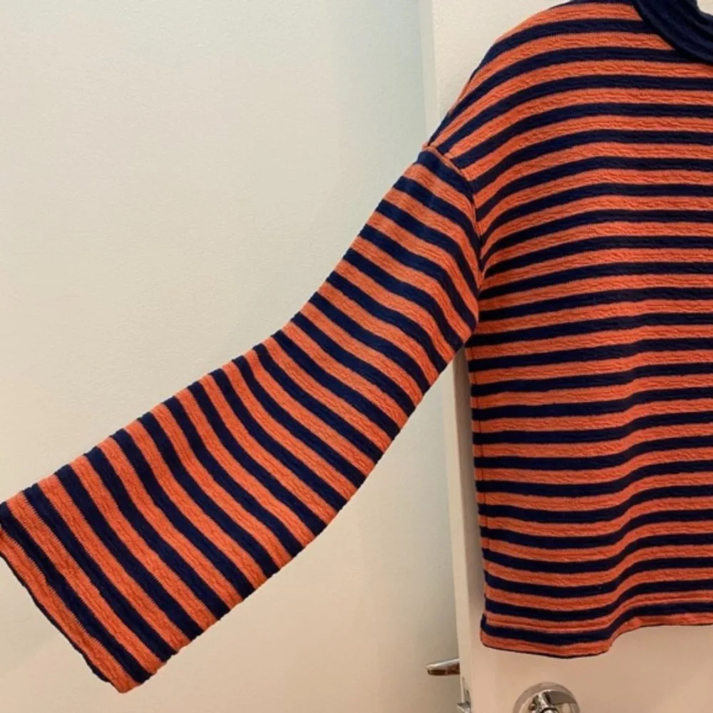 Madewell Striped Mockneck Boxy Top - Image 8