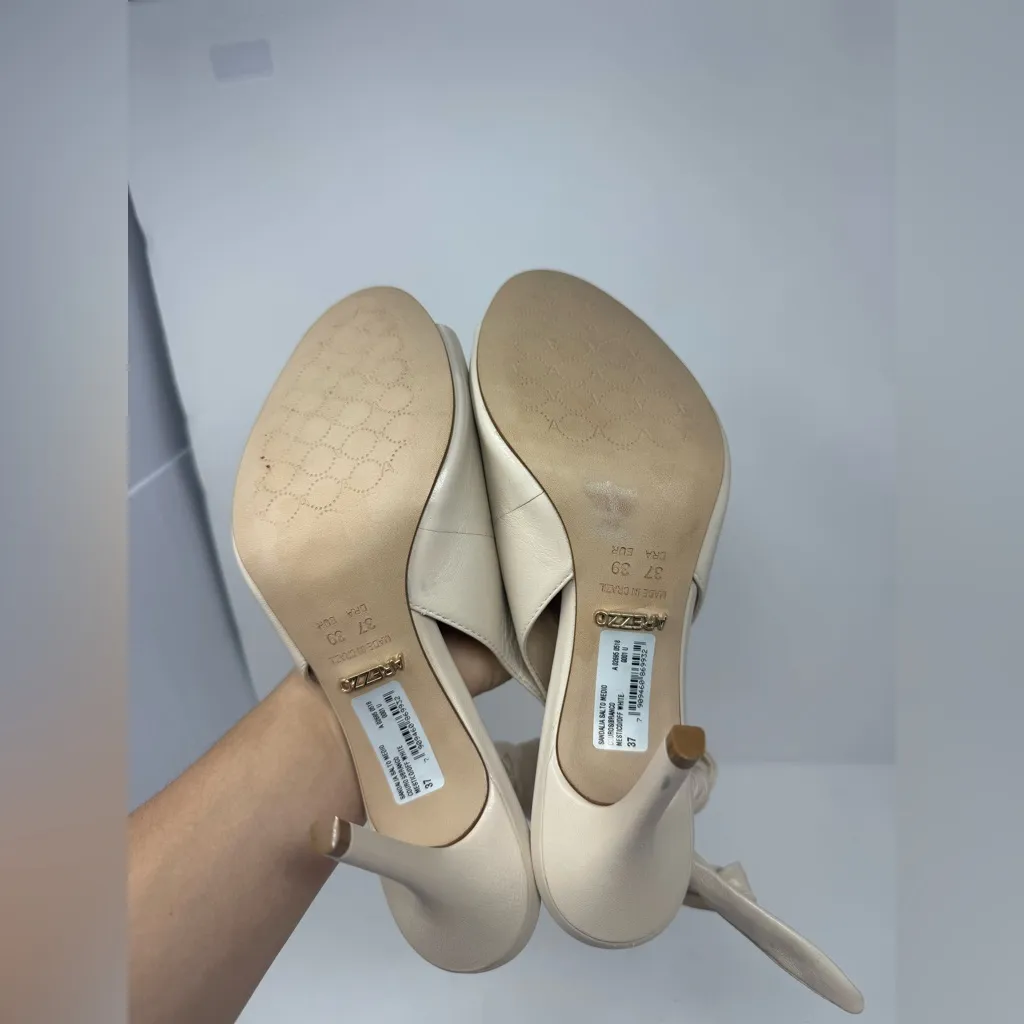 Arezzo Sling Back Tie Heel Size US 7 - Image 6