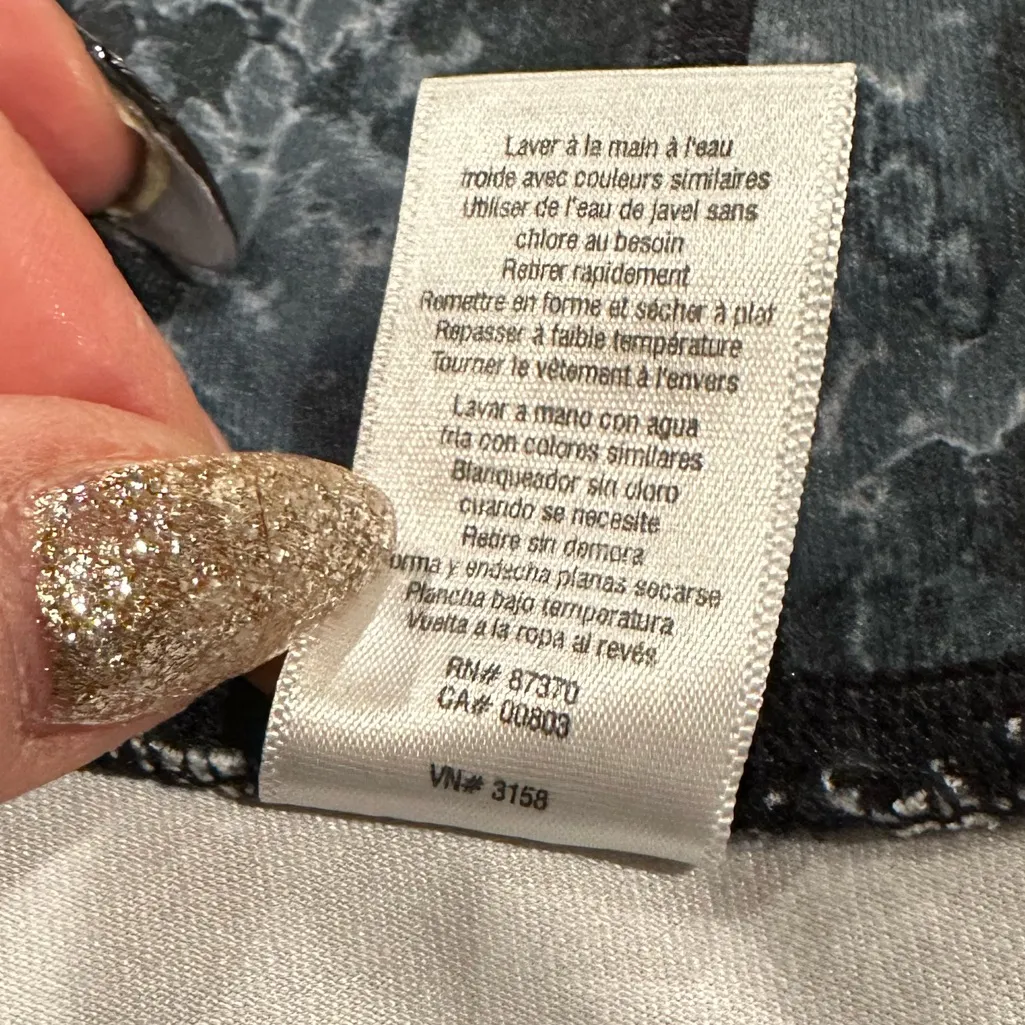 ALO YOGA PYTHON SNAKESKIN AIRBRUSH GRAY BLUE LEGGING PANTS S - Image 11