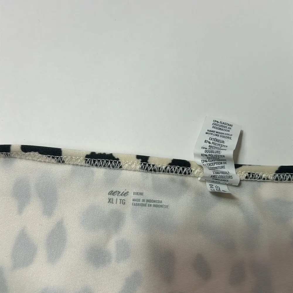 Aerie Animal Print Bikini Bottom with Black Accents Xl - Image 4