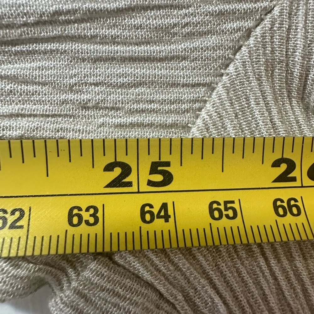 VTG Pants Womens Large Gauze Live It Up! High Rise Ankle Straight 80s 90s Tropic Gray - Image 8