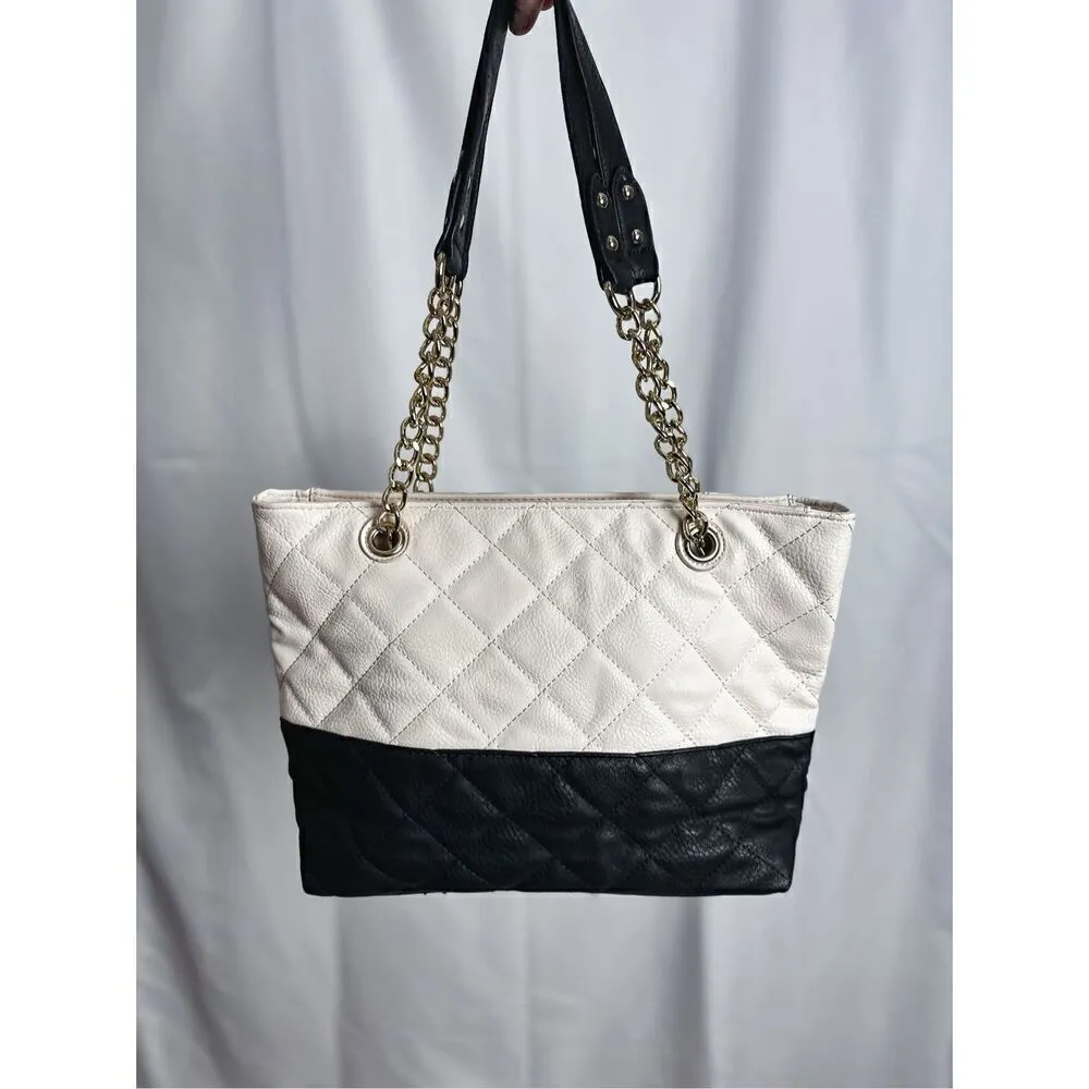 Large black and white purse - Image 4