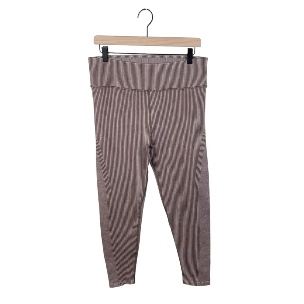 OFFLINE By Aerie Seamless Washed Rib High Waisted Legging Relic Brown Size XL - Image 3