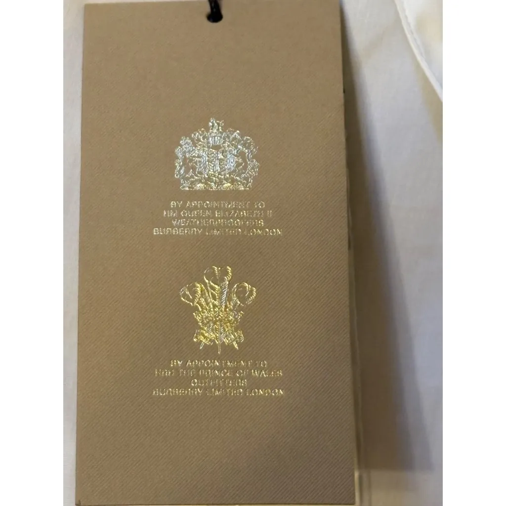 NWT Burberry London 12 UK 14 Uniform White Tuxedo Shirt Blouse Button Down Up - Image 11