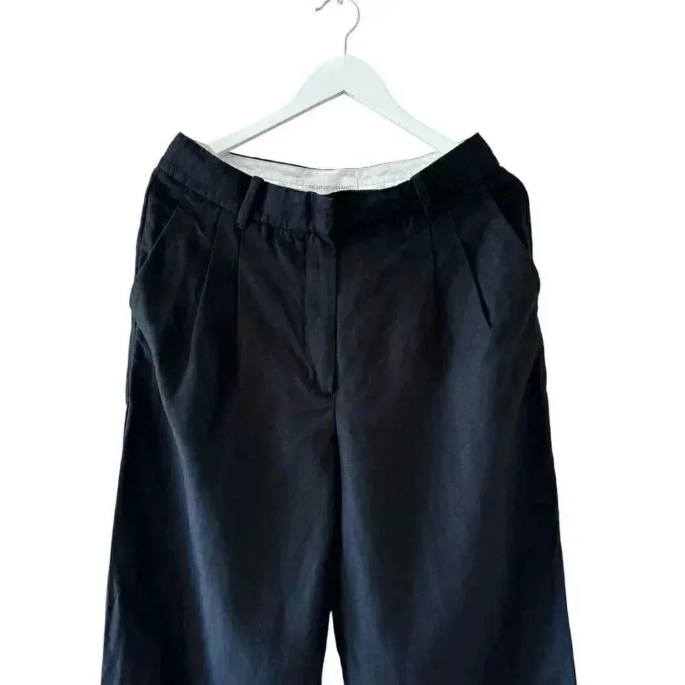 Aritzia Wilfred The Effortlessp High Rise Pleated Wide Leg Pants  SZ 12 #2261 - Image 5
