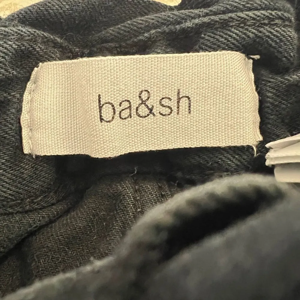 Ba&sh Jalia High Waist Paperbag Black Trouser Pant Size 0 - Image 10