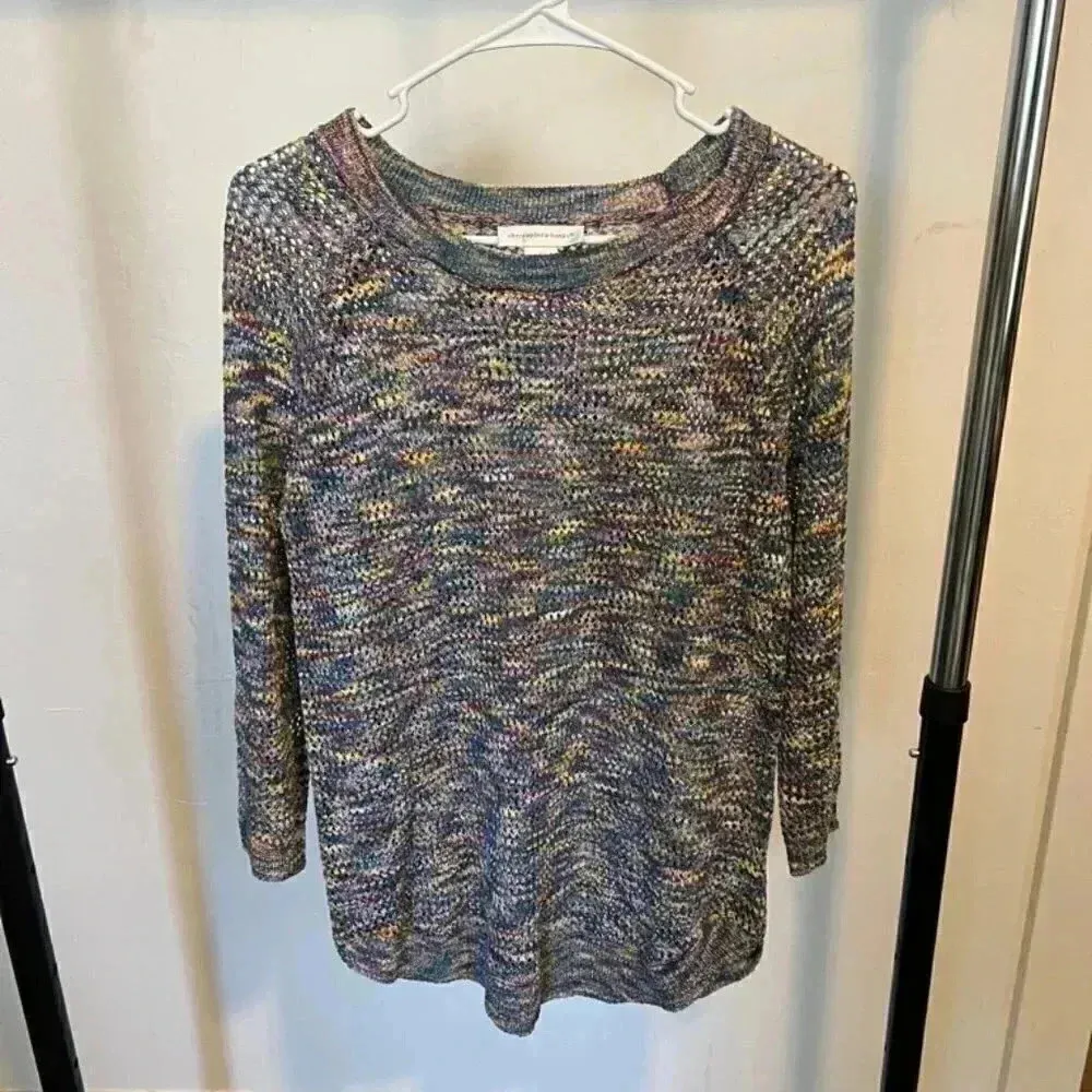 Christopher & Banks Multicolored Sweater A2 - Image 2