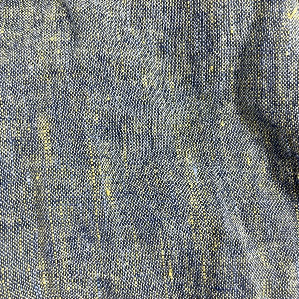 Flax‎ 100% Linen Blue Zip Up Lightweight Jacket Size MEDIUM - Image 10