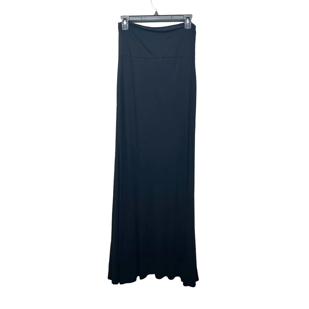 Women's Black High Waisted Pull On Black Skirt Size Medium Stretch Soft - Image 6