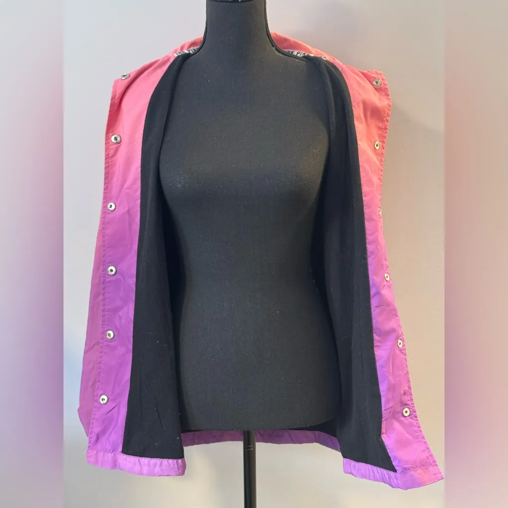 Victoria's Secret Pink lined ombré button up jacket. XS - Image 6