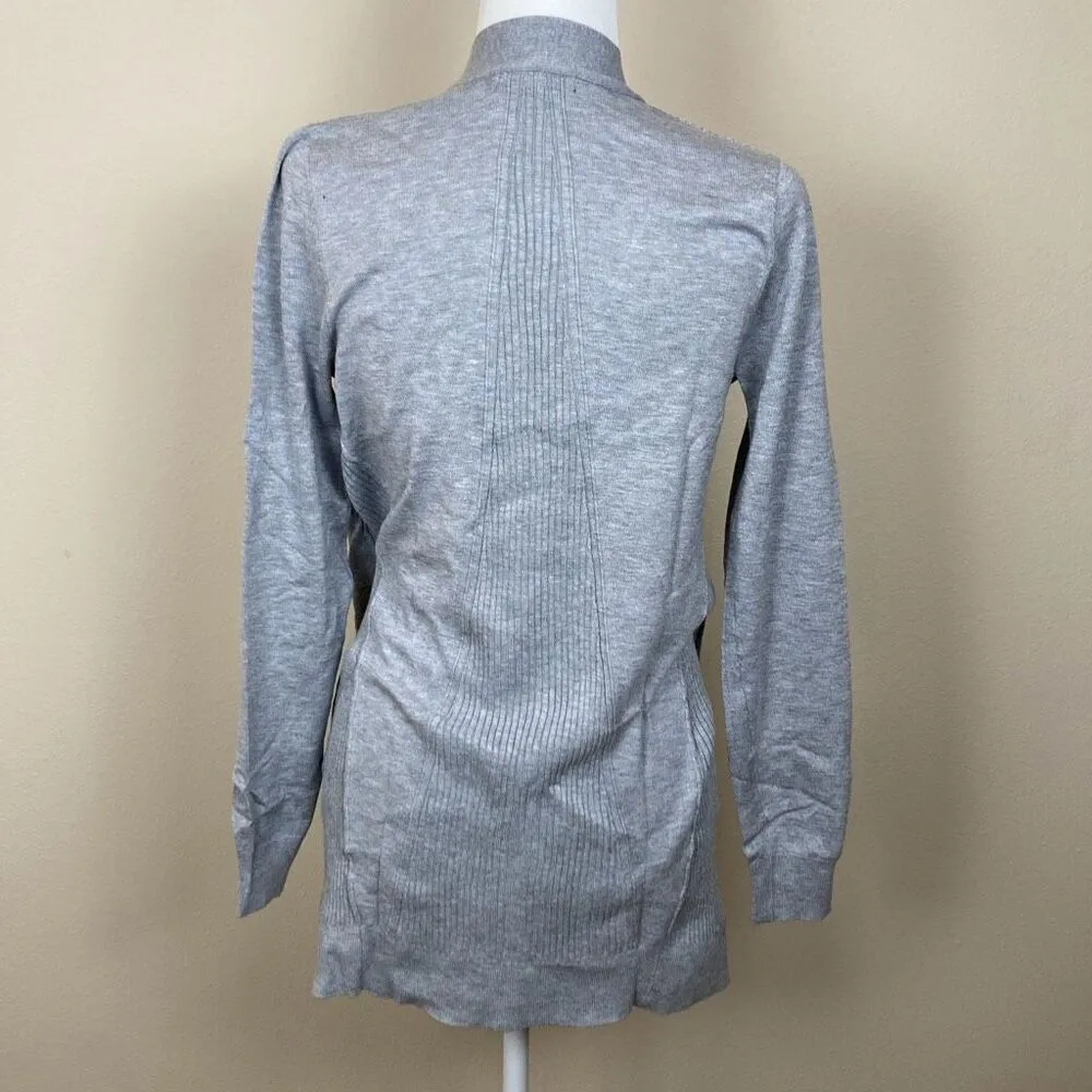 Love Ellie Samantha Open Front Cardigan Size Medium (Q3) NWT‎ Gray - Image 2