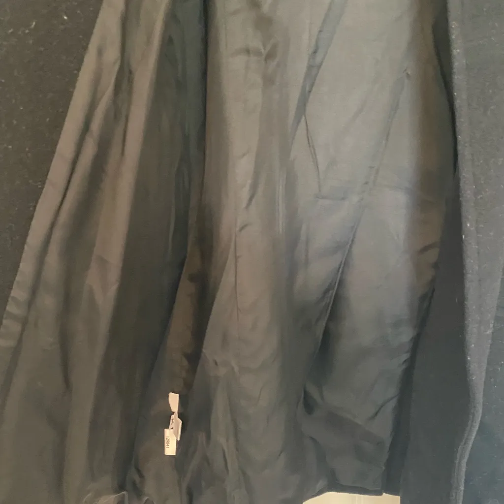 Classic LOFT Black Wool Blend Coat | Double Breasted | Size 8 - Image 3