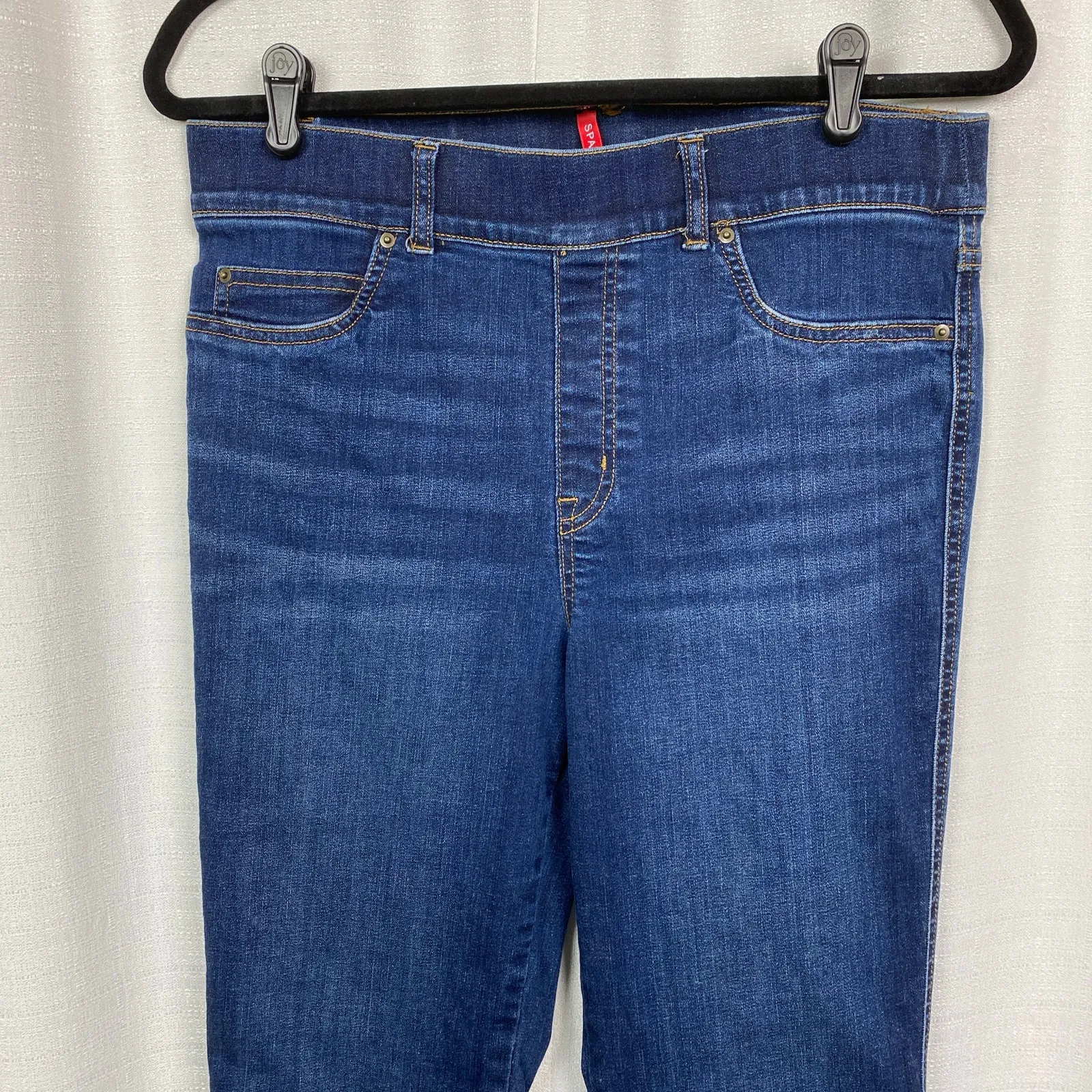 Spanx  Midnight Shade Pull On Flare Jeans Sz.L - Image 8
