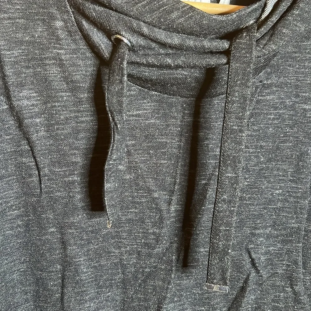 WE NORWEGIANS TIND CLASSIC HOODIE 100% MERINO WOOL HEATHERED BLACK SIZE XL - Image 5