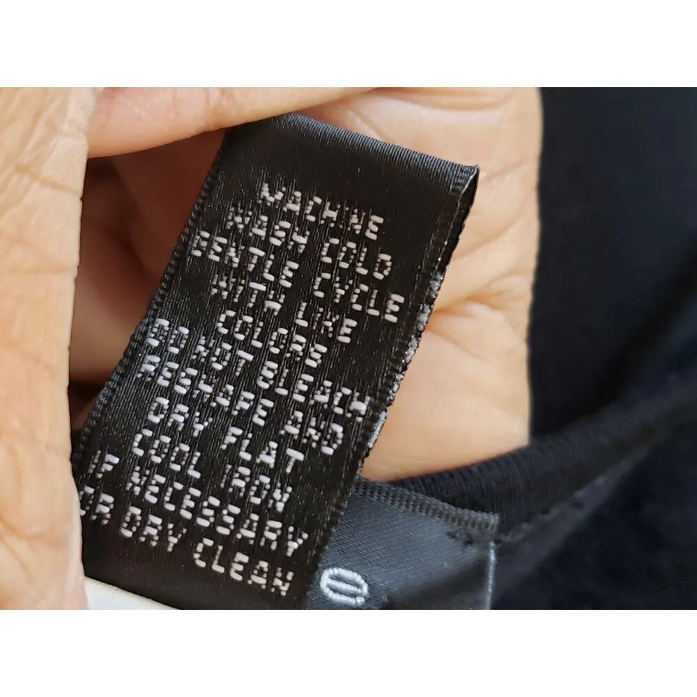 Spense Sheath Dress Women Medium Black Lace Trim V Neck Short Sleeve Cinch Waist - Image 6